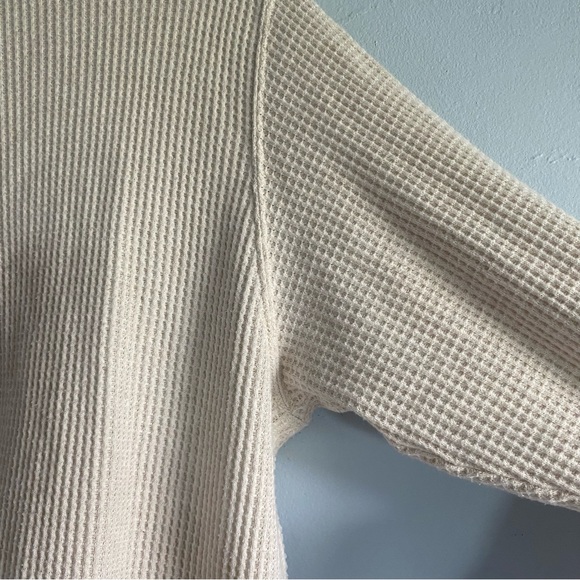 Aerie Oversized Waffle Crew Sweatshirt - Picture 9 of 11